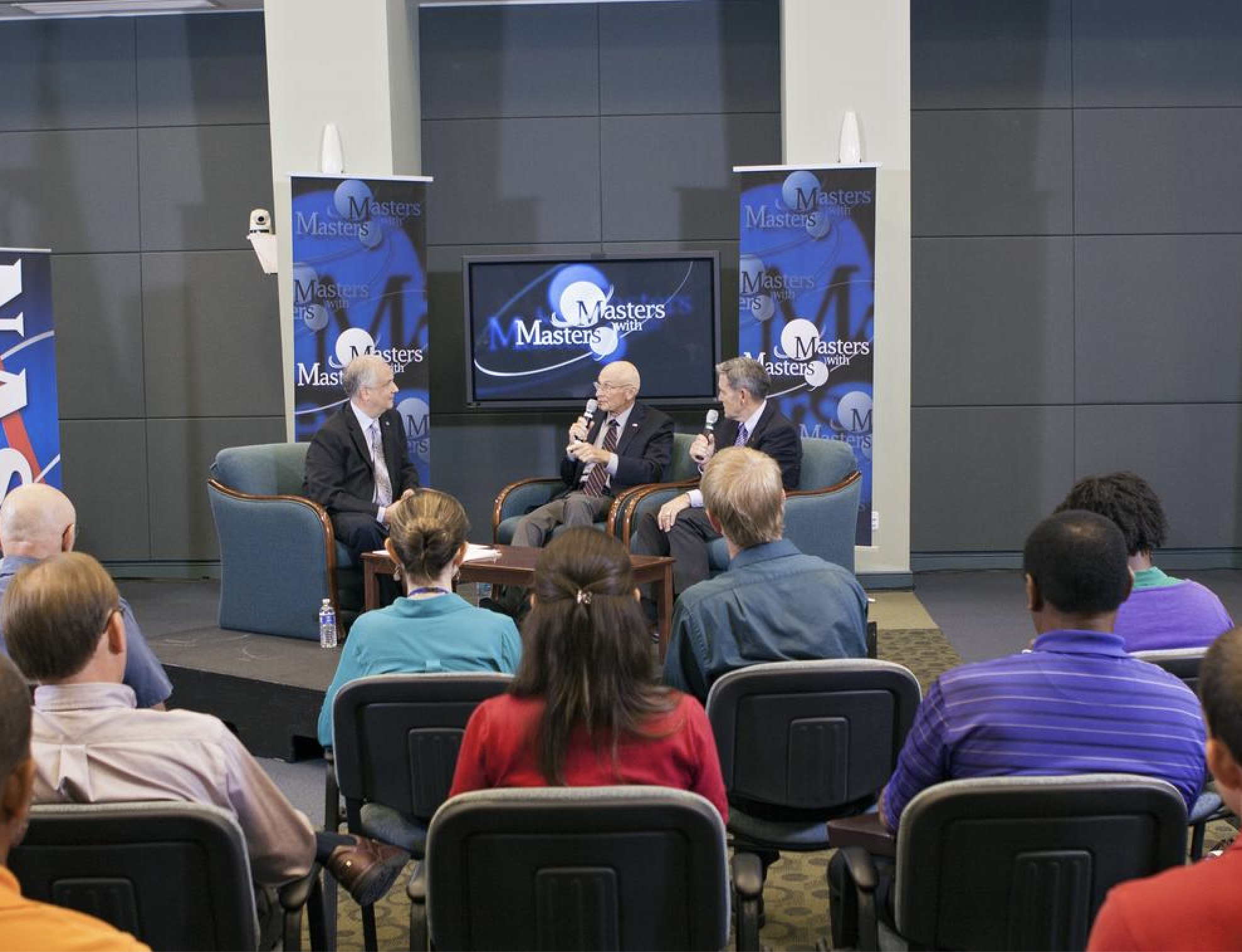 Dr. Ed Hoffman with colleagues at a professional event